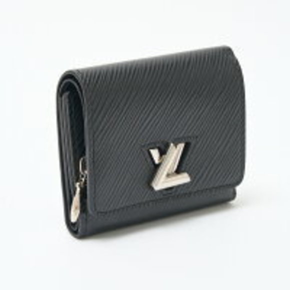 Louis Vuitton Leather Portefeuille Black Wallet Epi Tri Twist - Picture 1 of 7